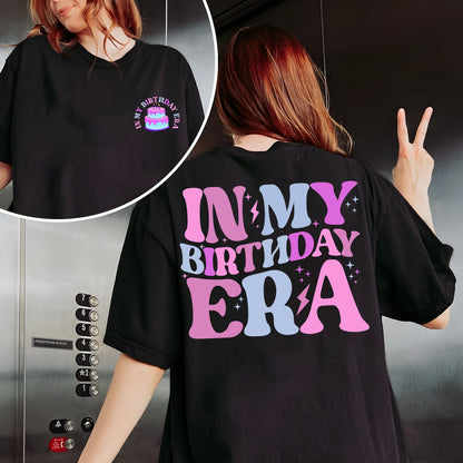 In My Birthday Era Sweatshirt, Girl Birthday Shirt, Retro Birthday Girl Gift, Birthday Toddler Tee, Girls Birthday Tee, Birthday Cake Shirt