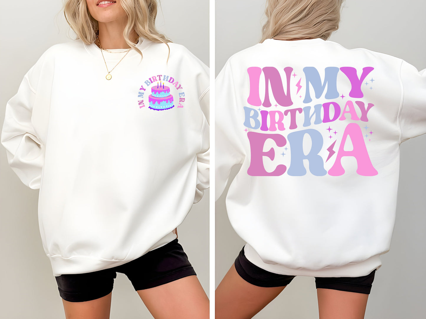 In My Birthday Era Sweatshirt, Girl Birthday Shirt, Retro Birthday Girl Gift, Birthday Toddler Tee, Girls Birthday Tee, Birthday Cake Shirt