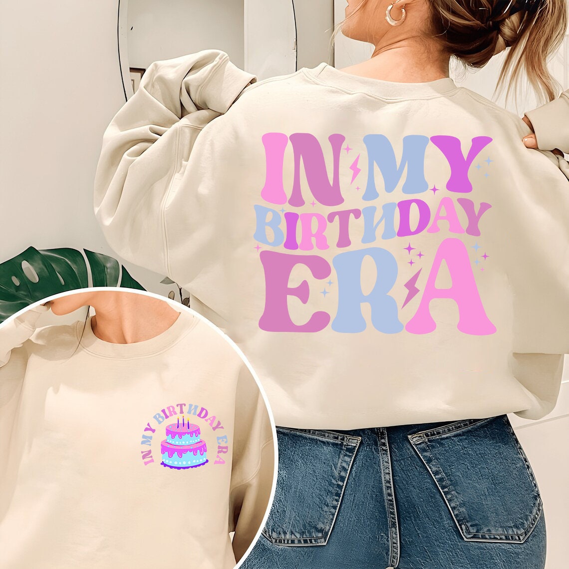 In My Birthday Era Sweatshirt, Girl Birthday Shirt, Retro Birthday Girl Gift, Birthday Toddler Tee, Girls Birthday Tee, Birthday Cake Shirt