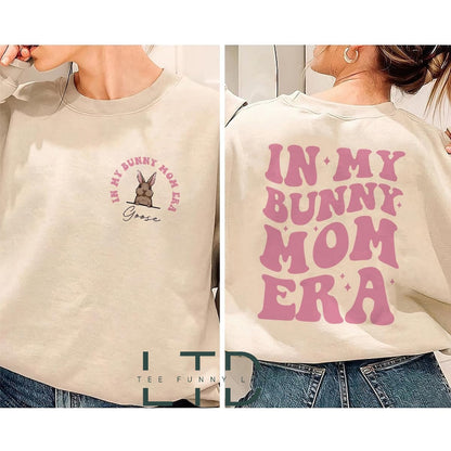 In My Bunny Mom Era Shirt, Funny Bunny Mom Shirt, Pet Lover Crewneck, Gift For Rabbit Mom, Bunny Lover, Rabbit Mama Sweater