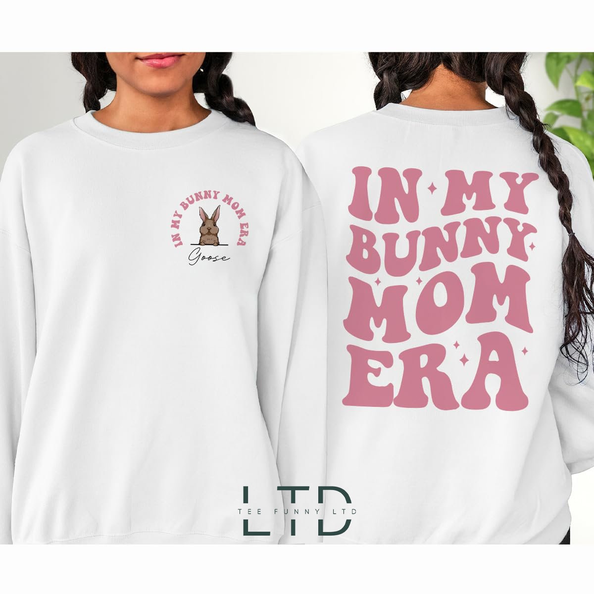In My Bunny Mom Era Shirt, Funny Bunny Mom Shirt, Pet Lover Crewneck, Gift For Rabbit Mom, Bunny Lover, Rabbit Mama Sweater