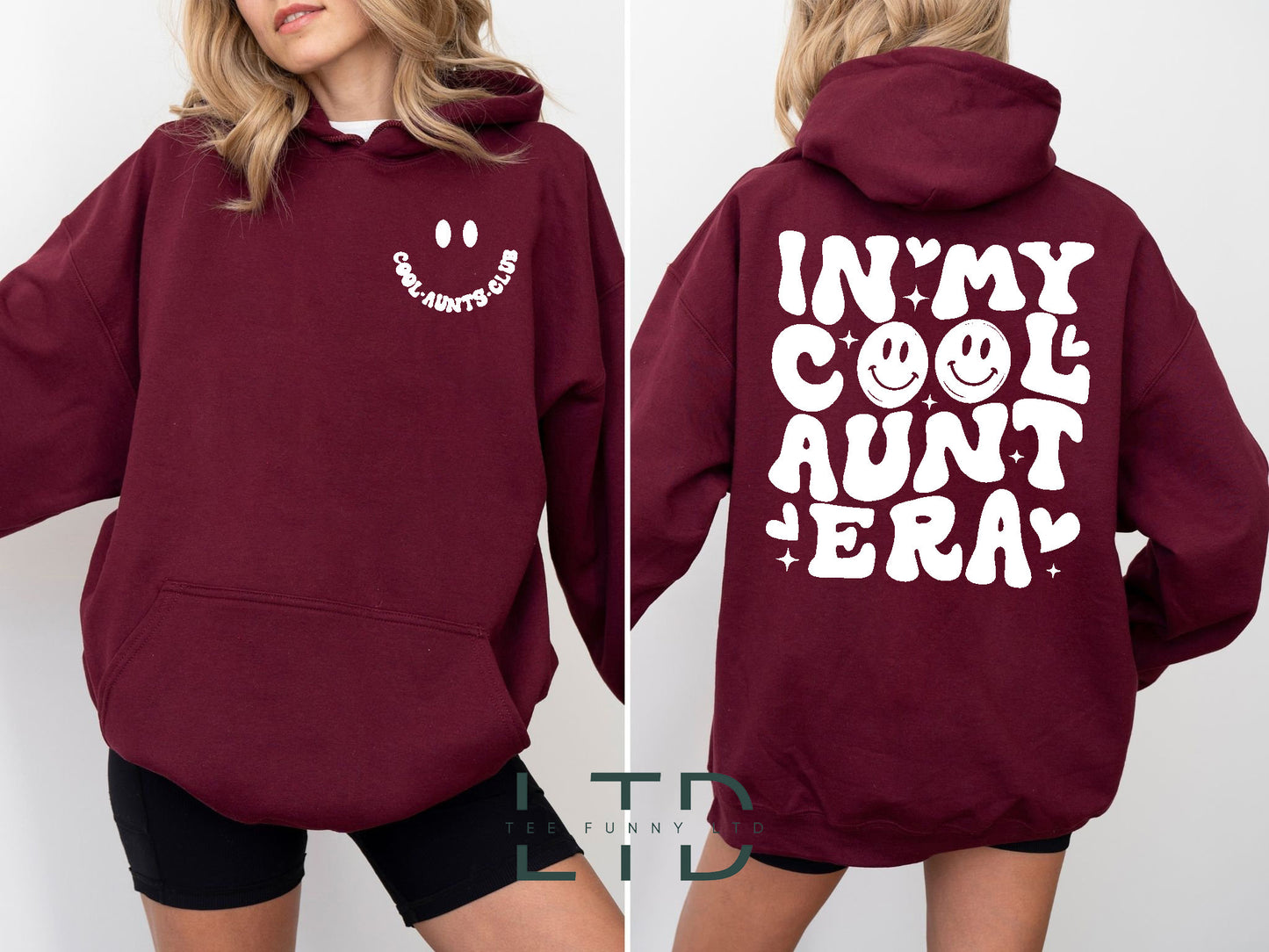 In My Cool Aunt Era Hoodie, Retro Aunt Sweatshirt, Aunt Hoodie, Aunt Birthday Gift, Funny Aunt Clothing, Gift For Aunt Shirt