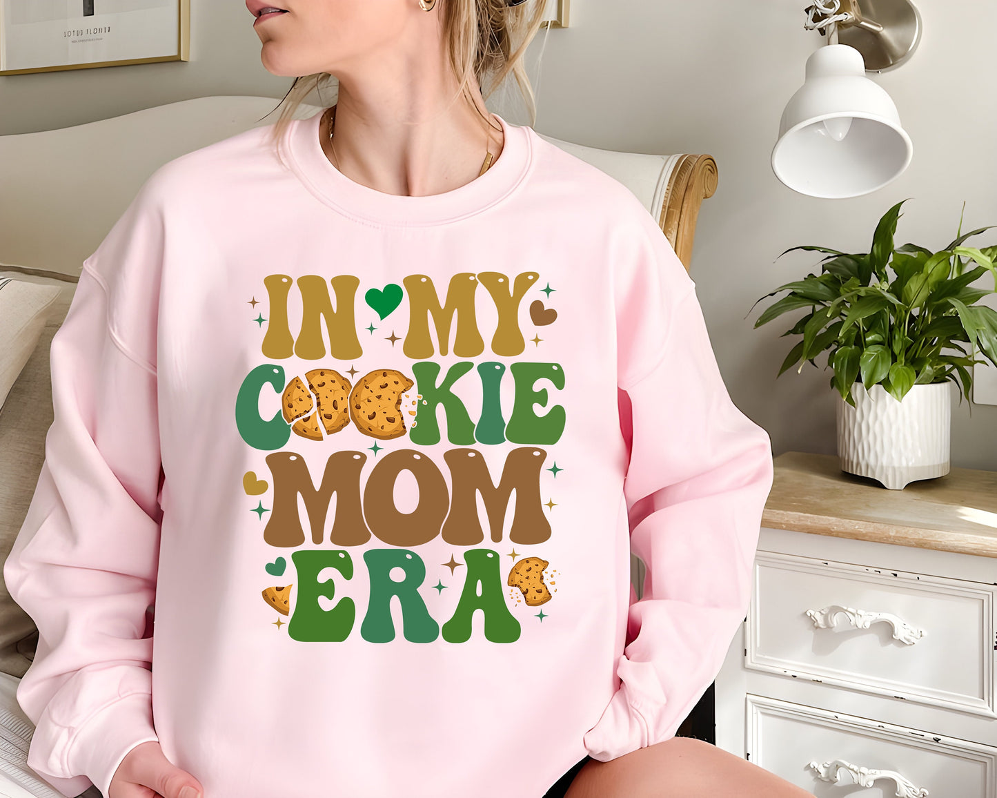 In My Cookie Mom Era Sweatshirt, Girl Scouts Shirt, Cookie Mom Shirt, Cookie Dealer Shirts, Camping Gift For Scout Girl