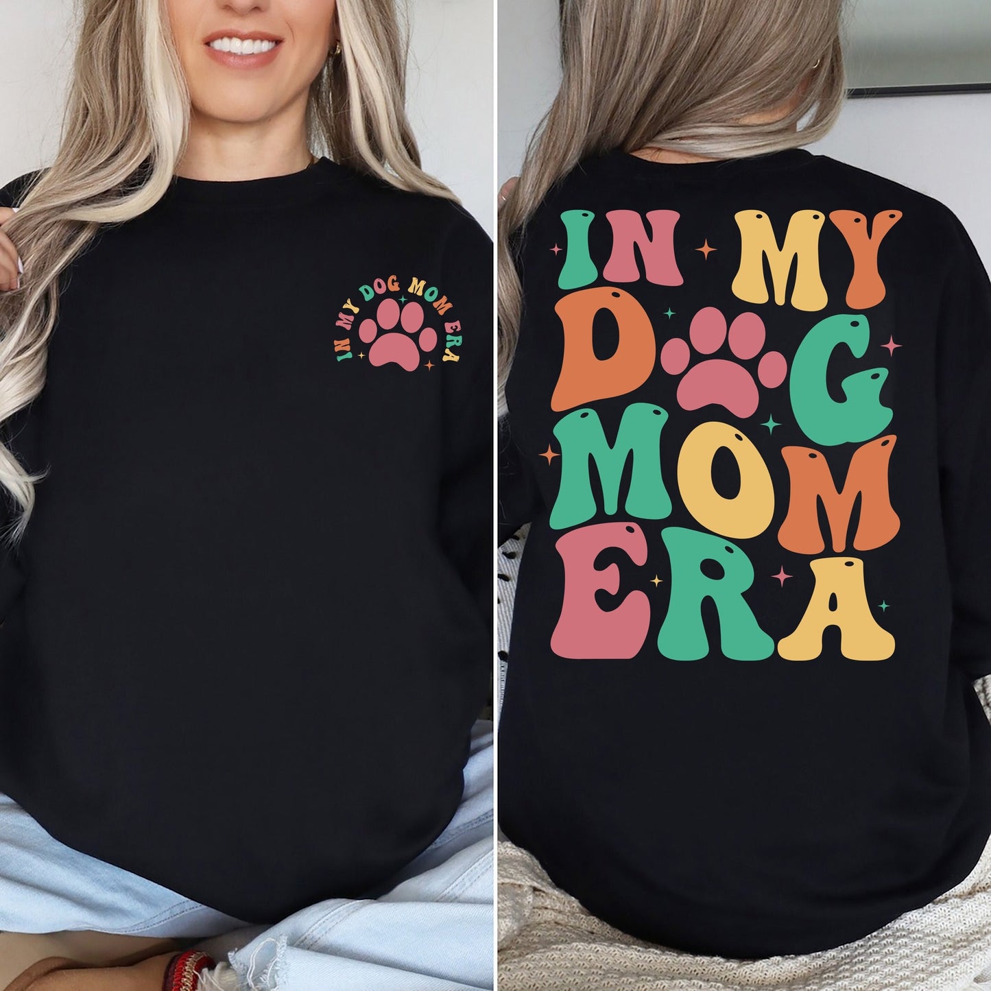 In My Dog Mom Era Sweatshirt, Mothers Day Sweatshirt, Dog Mom Era Hoodie, Gift for Mom, Funny Mom Crewneck Shirt,Mama Mom Birthday Gift