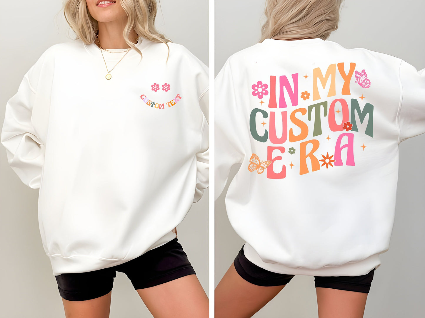 In My Era Custom Sweatshirt, Personalized Sweatshirt, Gift For Fan Girl T Shirt, Cute Retro Aesthetic Tee Your Text, Custom Hoodie