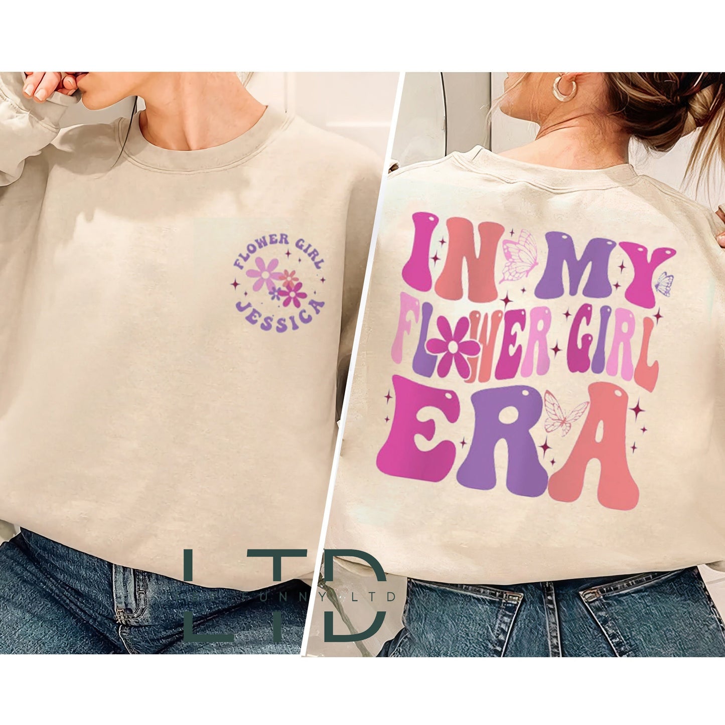 In My Flower Girl Era Shirt, Babe Bridesmaid, Babe Of Honor Shirt, Wedding Party,Flower Girl Sweater, Bridal Party Gift, Bridesmaid Gifts