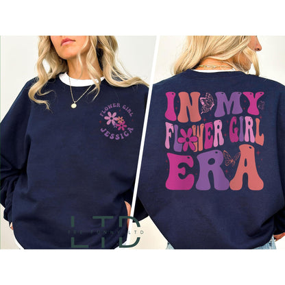 In My Flower Girl Era Shirt, Babe Bridesmaid, Babe Of Honor Shirt, Wedding Party,Flower Girl Sweater, Bridal Party Gift, Bridesmaid Gifts