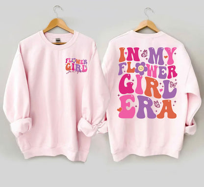 In My Flower Girl Era Sweatshirt, Flower Girl Shirt, Flower Girl Proposal, Wedding Shirt,Junior Bridal Party, Flower Girl Gift,Bridal Party