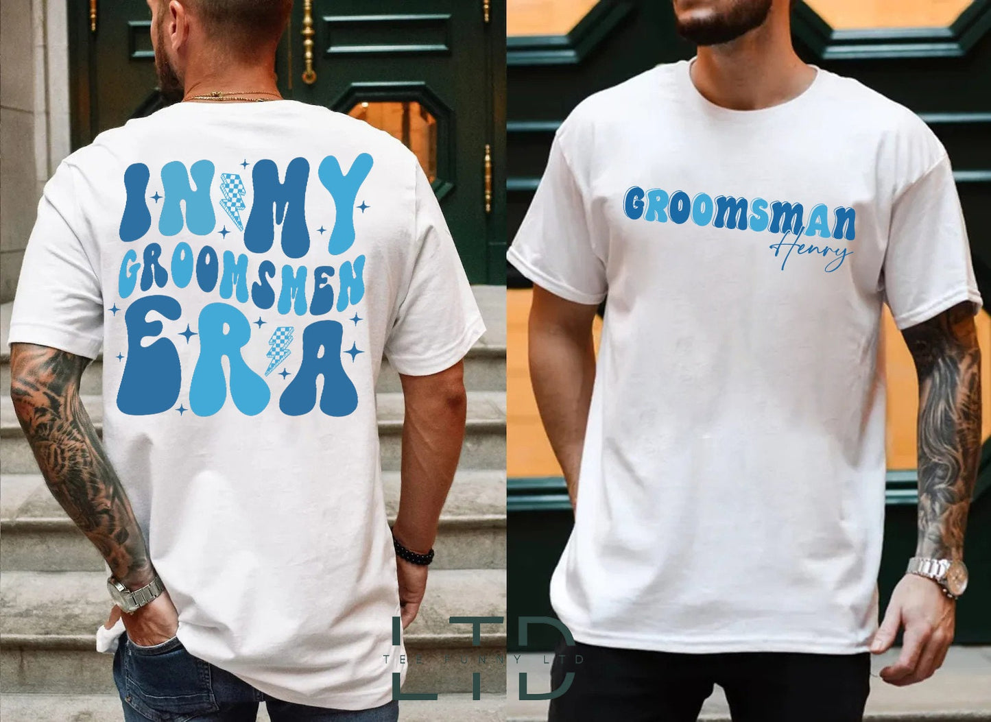 I Mo Léine Ré Groomsmen, Léine Groomsmen Pearsantaithe, Léine Groom, Fear Onóra, Léine Fear Brides, Cóisir Bainise, Bronntanas Togra Groomsmen