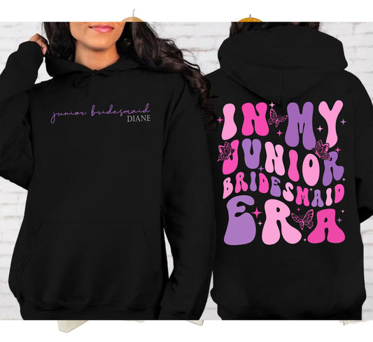 In My Junior Bridesmaid Era Shirt, Flower Girl Era Tee, Bridesmaid Proposal, Junior Bridesmaid Sweatshirt, Bridesmaid Gift, Bachelorette
