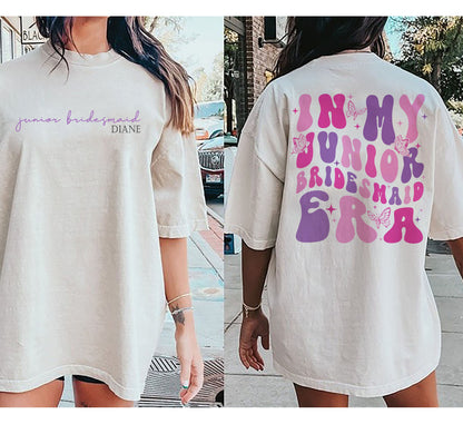 In My Junior Bridesmaid Era Shirt, Flower Girl Era Tee, Bridesmaid Proposal, Junior Bridesmaid Sweatshirt, Bridesmaid Gift, Bachelorette