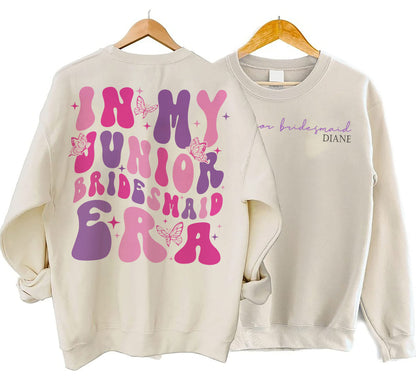 In My Junior Bridesmaid Era Shirt, Flower Girl Era Tee, Bridesmaid Proposal, Junior Bridesmaid Sweatshirt, Bridesmaid Gift, Bachelorette