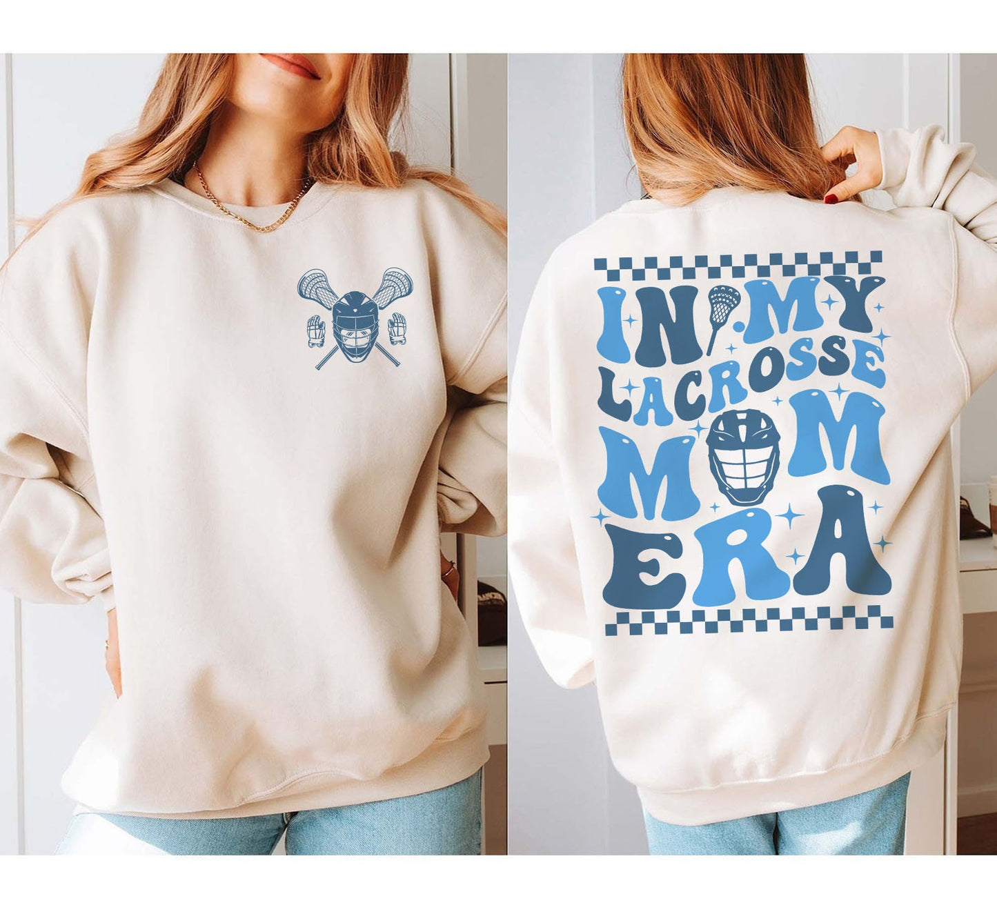 In My Lacrosse Mom Era Sweatshirt, Lacrosse Mom Shirt, LAX Mama Sweater, Retro Game Day Shirt, Team Mom Gift, In My Era Shirt, Lacorsse