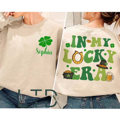 In My Lucky Era Saint Patrick's Day Shirt, St Patricks Day Family Shirt, Shamrock Gift For St Patricks Day, St Patrick's, Clover Lucky Shirt