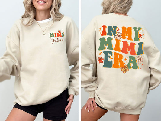 In My Mimi Era Shirt, Christmas Gift For Mimi, Family Shirt, Shirt For Mimi, Gift For New Grandma, Mother's Day Gift, Cute Gift sweatshirt