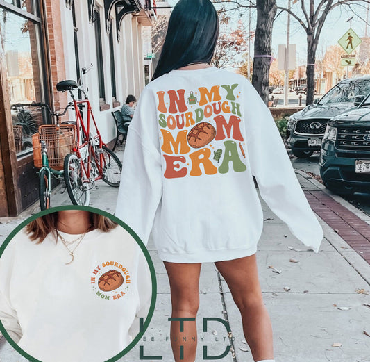 I Léine Ré Mo Mhamaí Sourdough, Léine Báicéir Aráin, Léine Mam Bácála, Tosaitheoir Sourdough, Bronntanas Léine Mam, Bronntanas Sweatshirt Ban
