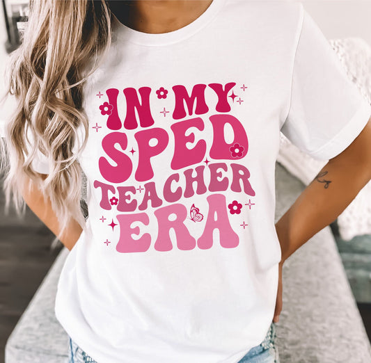 I mo Ré Múinteora T-léine, I Mo Ré Múinteora Tee, Retro Sped Léine Múinteora, Sped Léine, Múinteoir Ed Speisialta, Ar Ais Ar Scoil