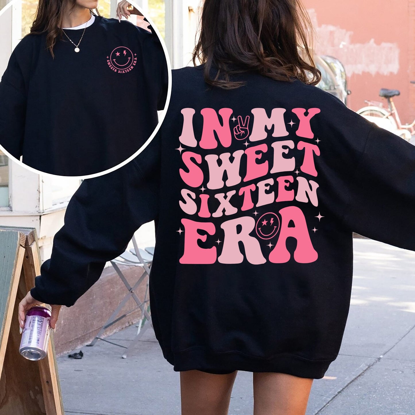 In My Sweet Sixteen Era Shirt, Sweet 16 Era Shirt, 16th Breithlá Bronntanais, 16ú Léine Cóisir Breithlá, Sweet 16 Scuad Shirt, Cóisir Léine Cailín Breithlá
