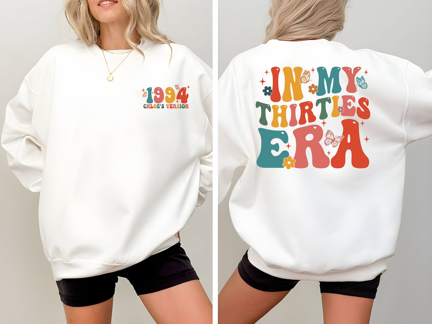 In My Thirties Era Shirt, 30th Birthday Shirt, In My Thirties Era Sweatshirt, Personalized Birthday Shirt,30th Birthday Gift,Custom Birthday