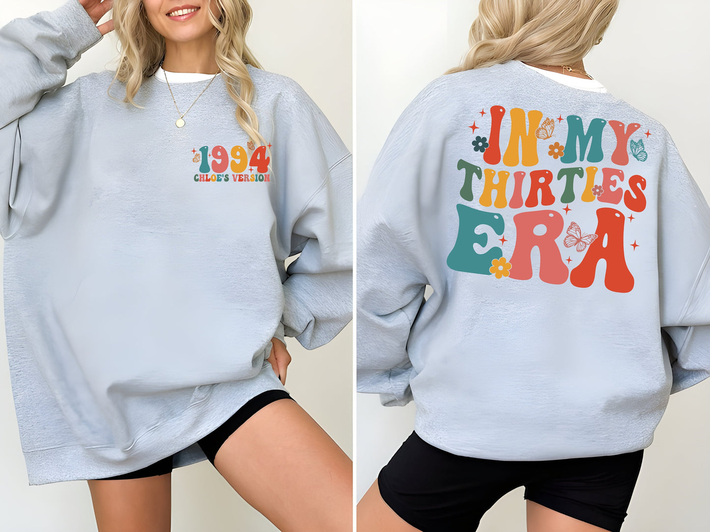 In My Thirties Era Shirt, 30th Birthday Shirt, In My Thirties Era Sweatshirt, Personalized Birthday Shirt,30th Birthday Gift,Custom Birthday