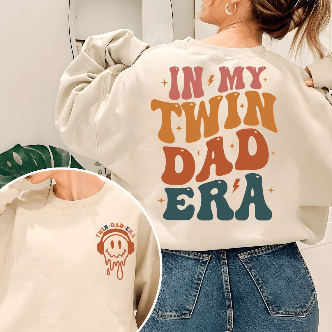 In My Twin Dad Era Sweatshirt, In My Dad Era Shirt, Twin Dad Shirt, Twin Dad Club, New Dad Gift, Expecting Dad Gift, Gender Reveal,Twin Dad