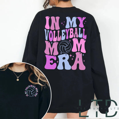 In My Volleyball Mom Era Shirt, Sport Mom Shirt, Volleyball Lover Shirt, Volleyball Mom Sweatshirt, Game Day Shirt, Volleyball Mama Shirt
