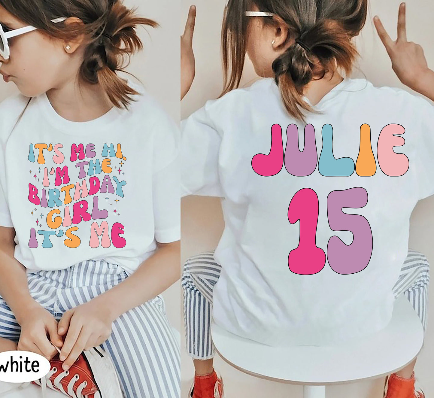 Is Mise Dia duit Mise an Cailín Breithlá Is T-Léine Liom, Léine Breithlá Saincheaptha, Geansaí Cóisir Breithlá, Bronntanas Do Dhíne