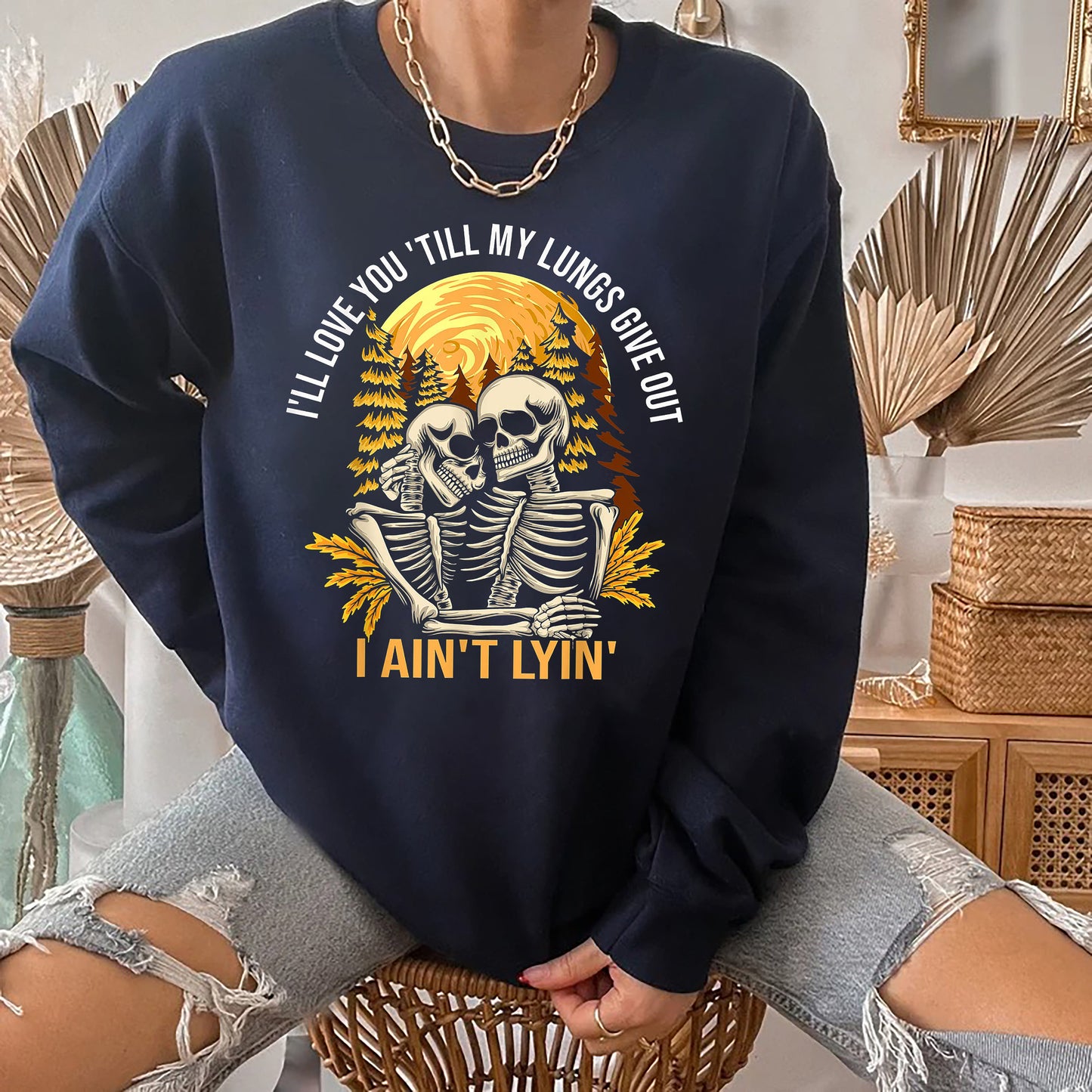 I’ll Love You Till My Lungs Give Out Shirt, Tyler Childers Lyrics, Love You Till My Lungs Give Out I Ain't Lyin, Country Music Shirt