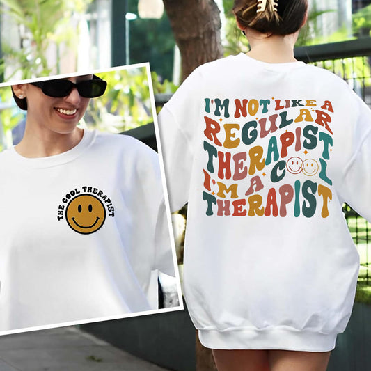 I'm A Cool Therapist Sweatshirt, Therapy Sweatshirt, The Cool Therapist Shirt, Counseling Shirt, Gifts for Therapist, Therapist Appreciation