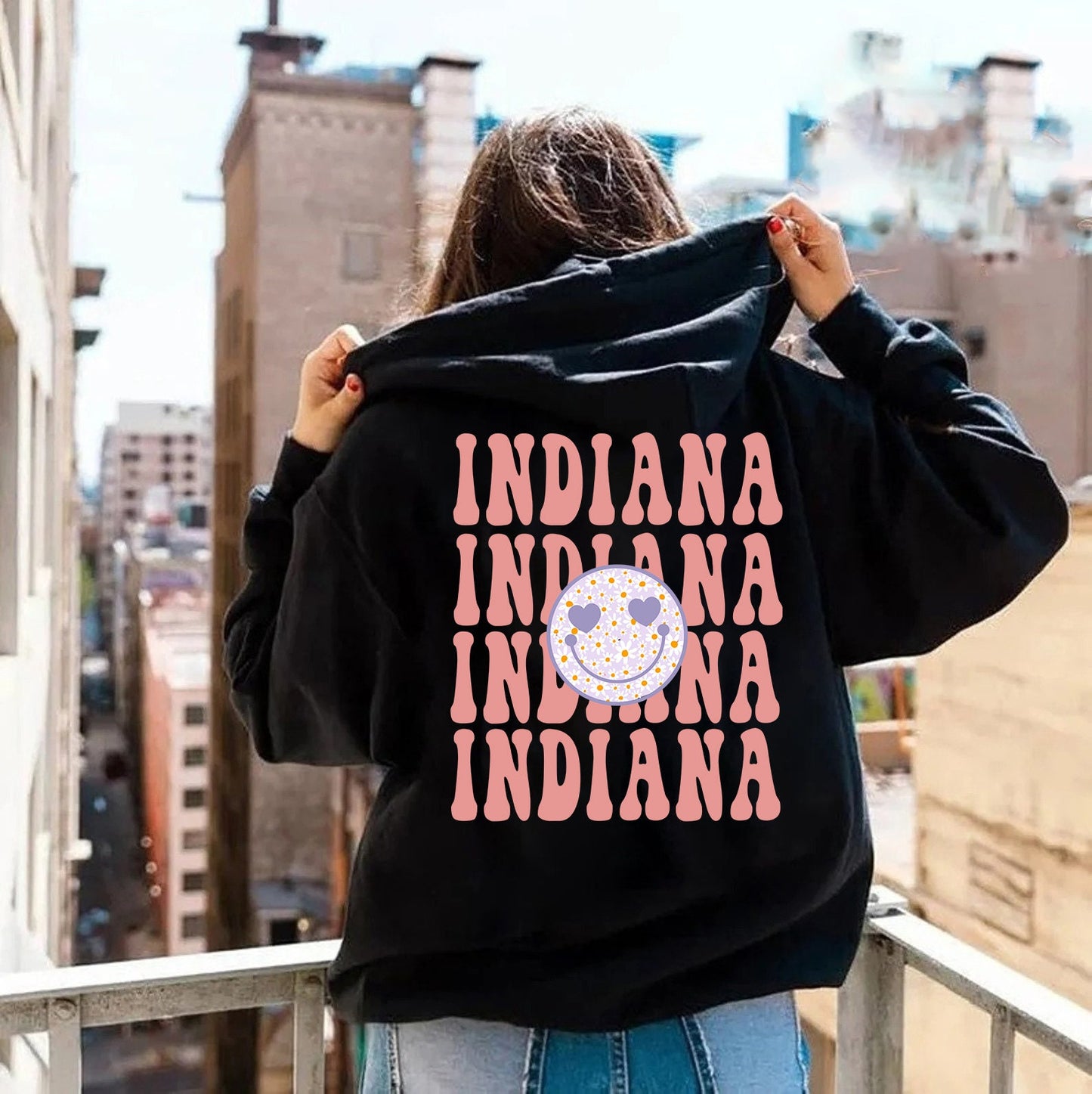 Indiana sweatshirt, Indiana Themed Sweatshirt, Indiana Tailgate Shirt, Indiana Crewneck, Indiana Student Gift, Y2K sweatshirt, hoodies