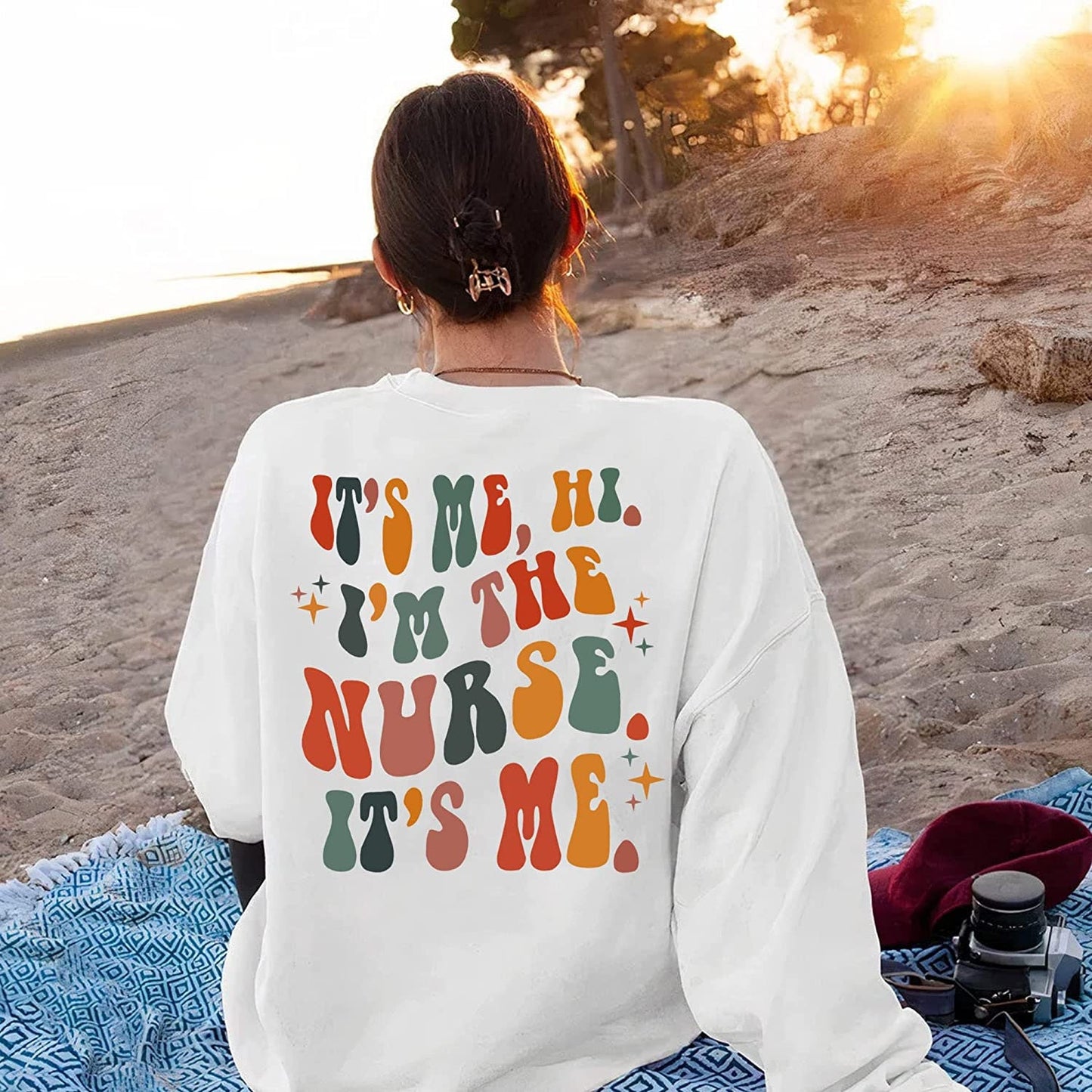 It's Me Hi I'm The Nurse It's Me Sweatshirt, Song Lyric Nurse T-Shirt, Nursing School Sweatshirt, Future Nurse Sweatshirt, Gift for Nursing