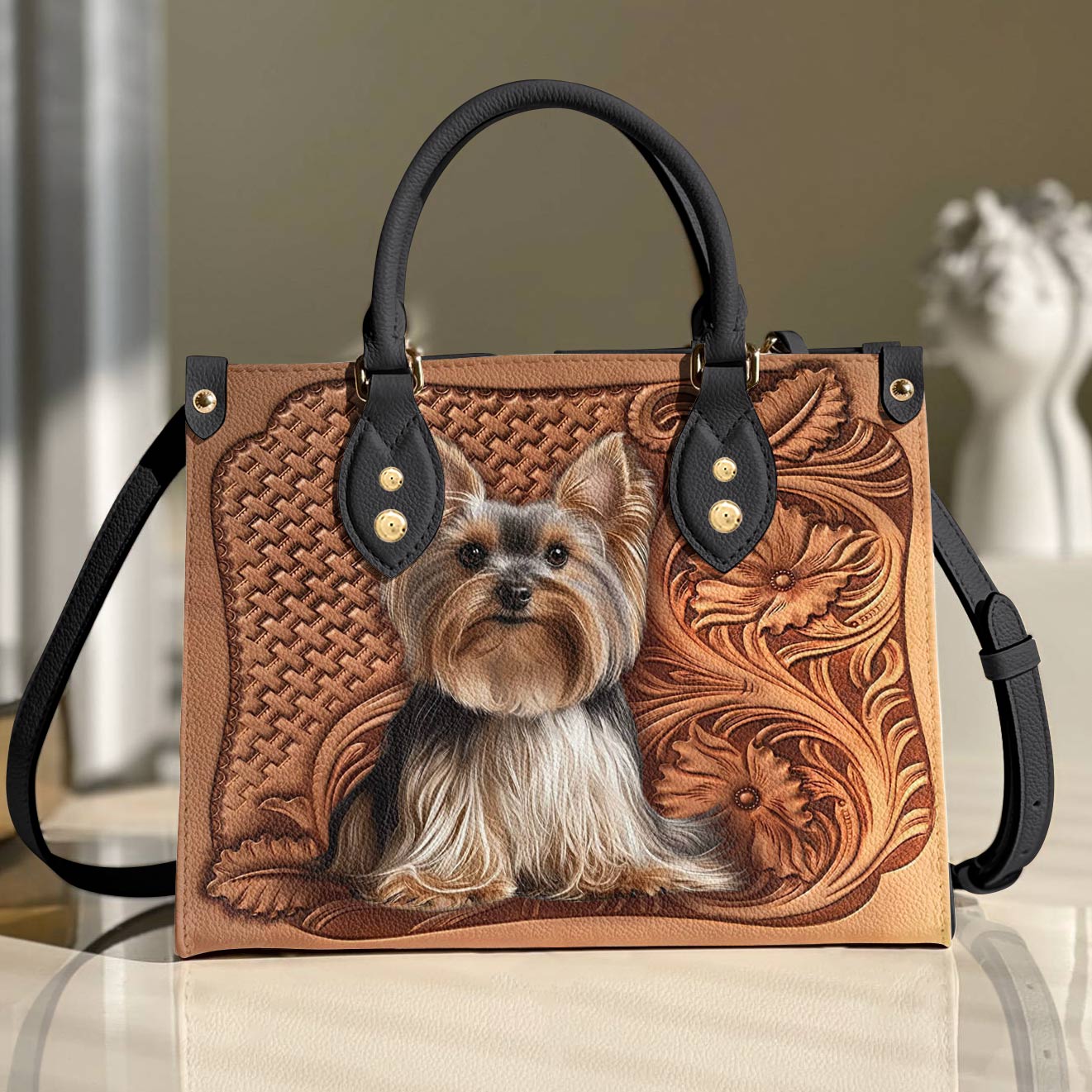 Leather Bag Vintage Yorkie Grace