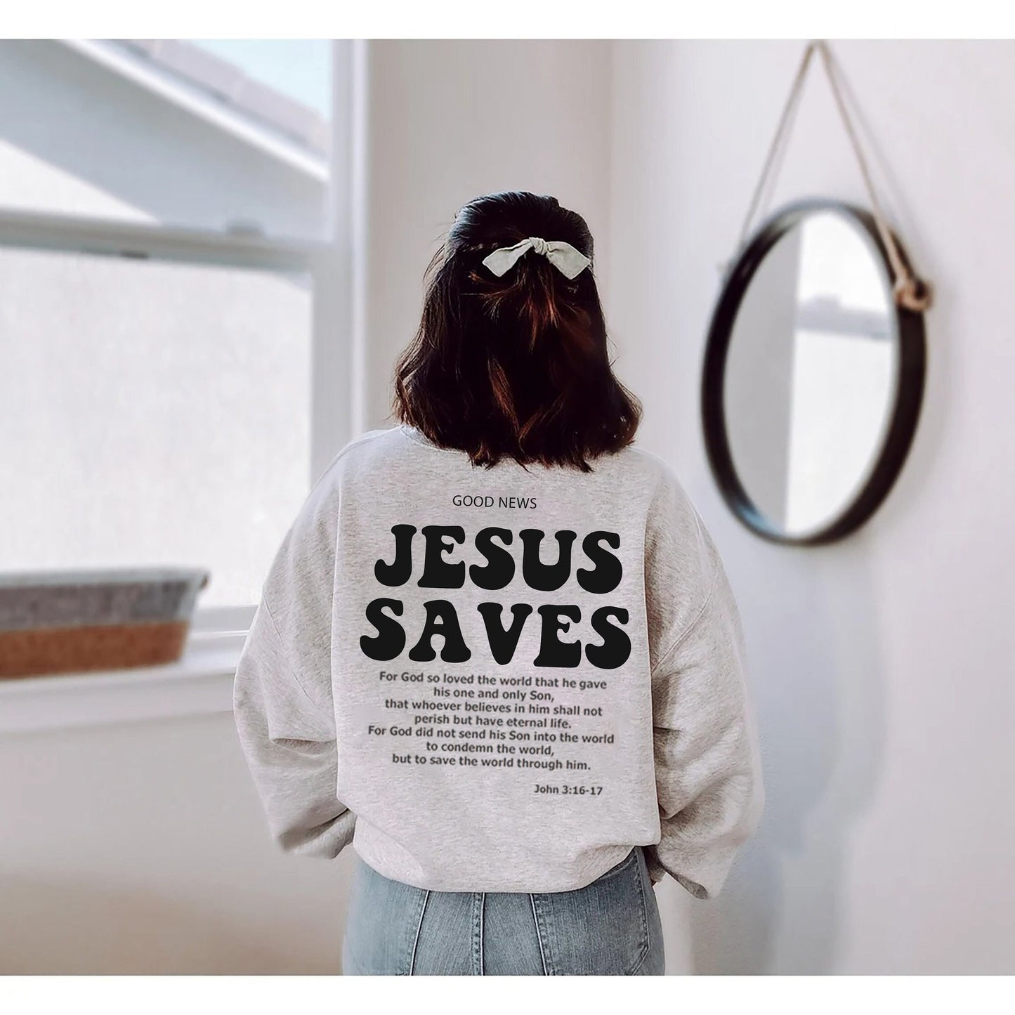 Jesus Saves Hoodies, Bible Verses Apparel, Religious Gift Clothes, Christian Sweatshirt, Church Sweater, Trendy Aesthetic Clothing,jesus tee