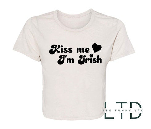 Póg Mise Is Tí Cropped Éireannach mé, Tí Babaí Naomh Paddy, Léine Lá Fhéile Pádraig, Tí Stíl na 90idí, Tí Crochta Lá Fhéile Pádraig, Barr Feistithe na mBan