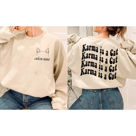 Karma Is A Cat Sweatshirt, Karma Is A Cat Shirt, Cat Sweatshirt Music, New 10th Album Shirt, New album 2022
