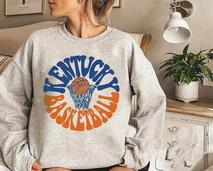 Kentucky Basketball Destroyed Sweatshirt, College Tailgate, Kentucky Sweater KY Crew Pullover, Travel Kentucky Sweater, Game Day Kentucky