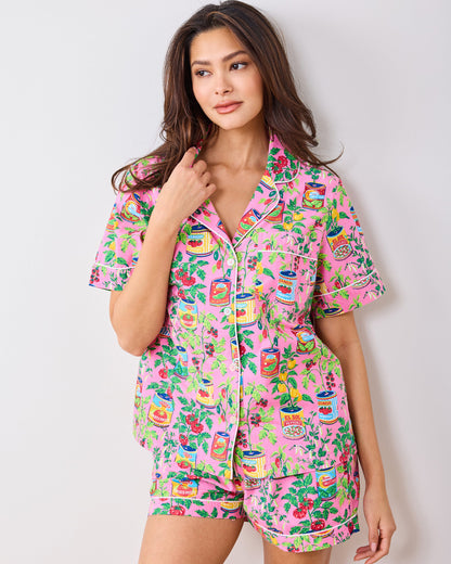 Kitchen Garden - Short Pajamas Set - Rose