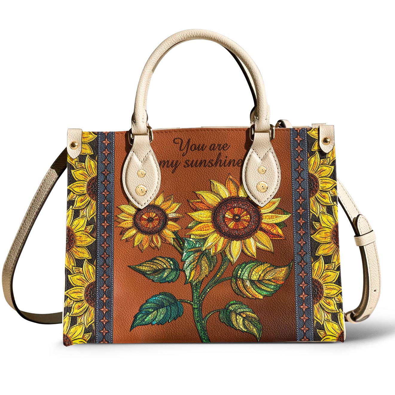 Leather Bag Two Hearts