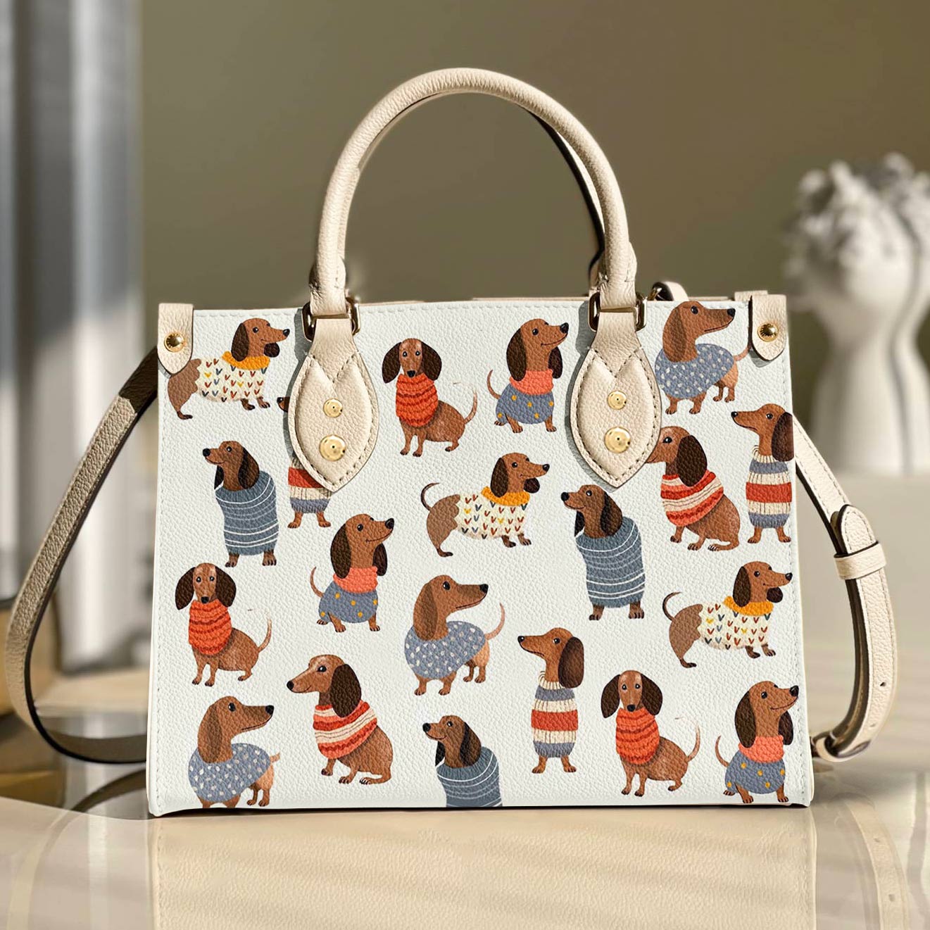 Dachshund Leather Bag Cuteness Overload