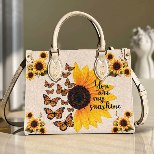 Leather Bag You Are My Sunshine