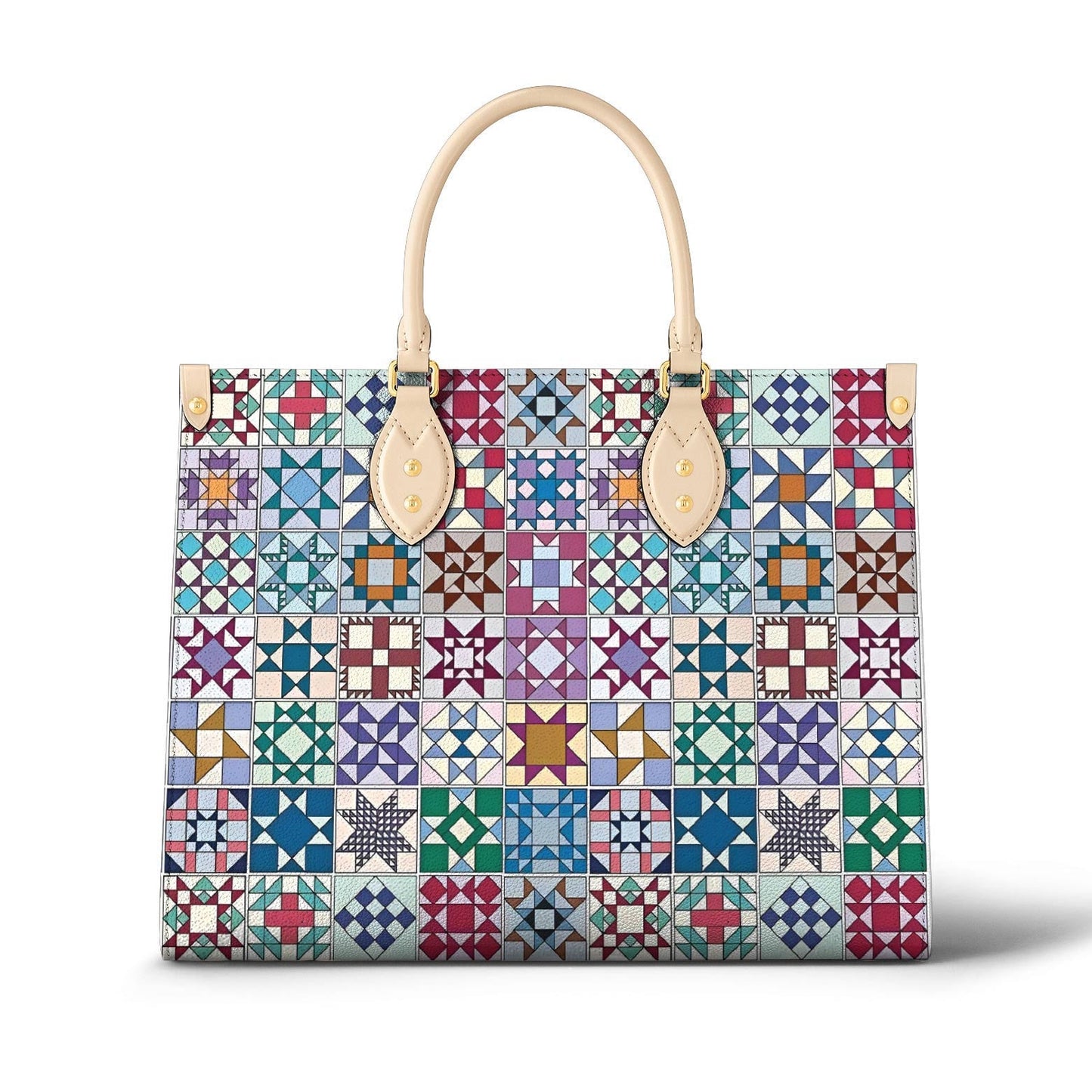 Leather Bag Gentle Quilting Blocks