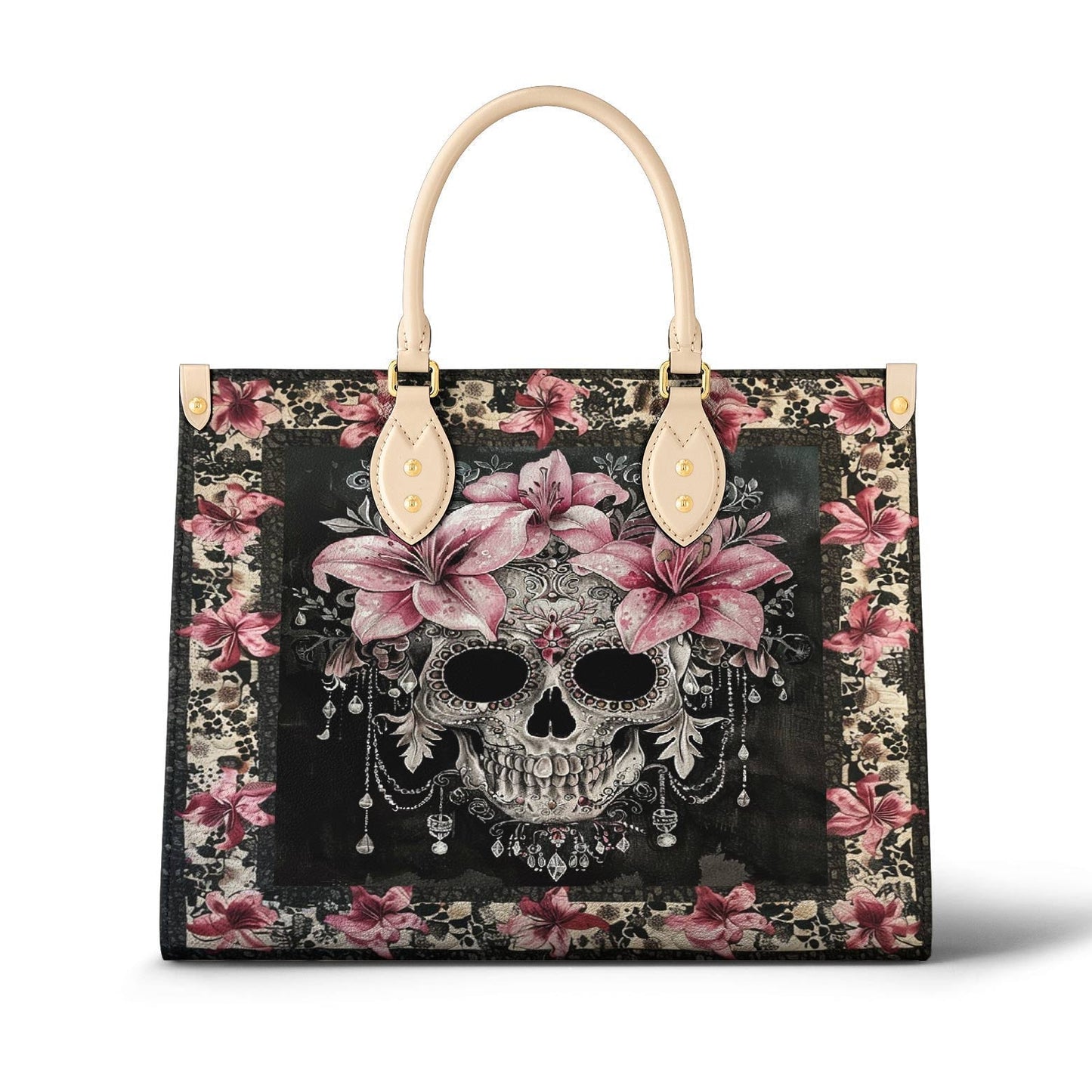 Leather Bag Lily's Enchanted Bloom