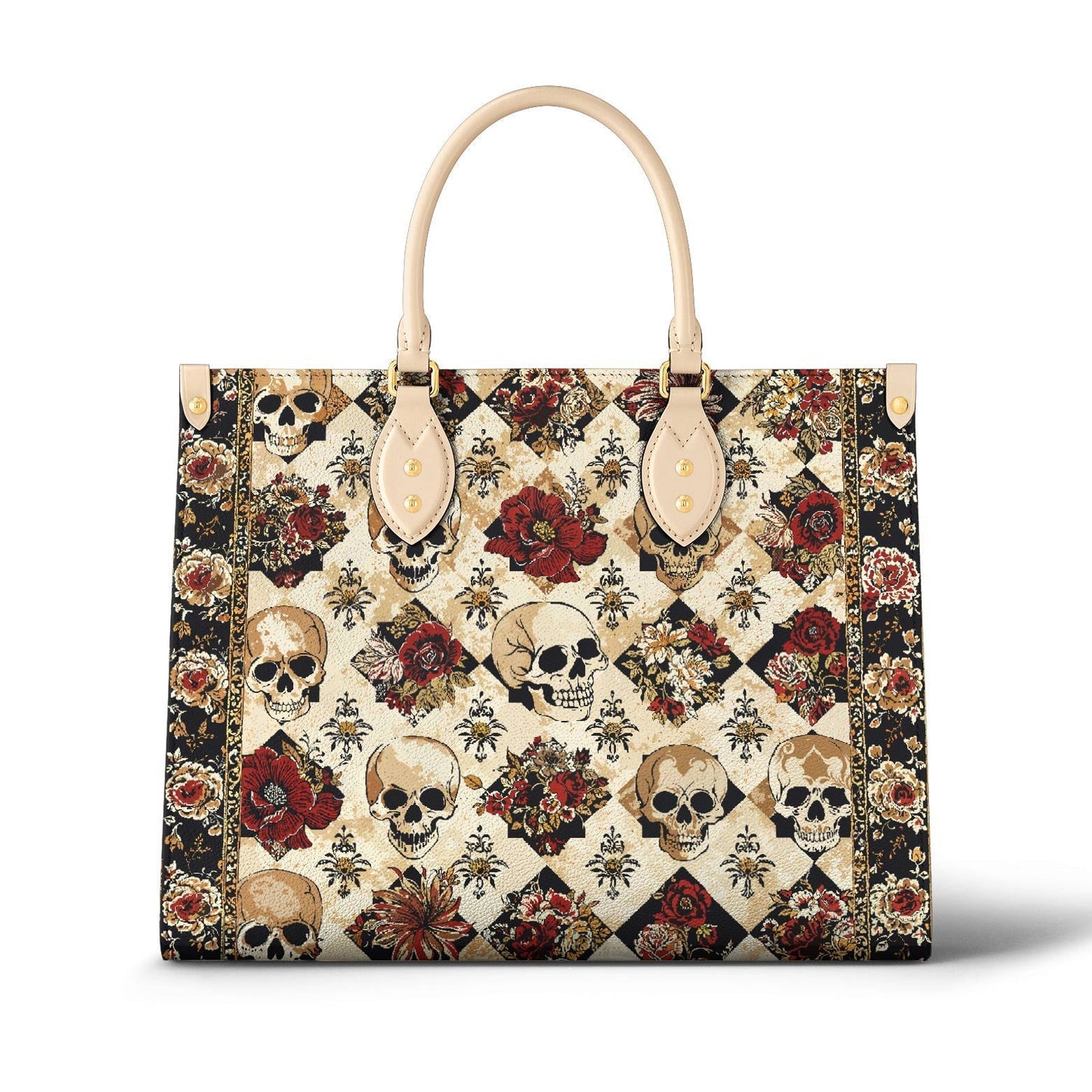 Leather Bag Gothic Rose