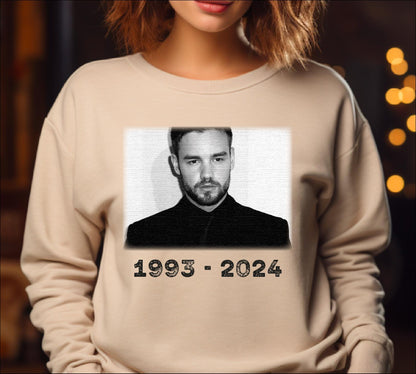 Liam Payne Sweatshirt and Hoodie, Rest In Peace 1993-2024, Vintage Liam Payne, Liam Payne Retro 90s, Memory Of Liam Payne Sweater
