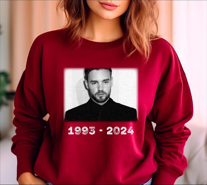 Liam Payne Sweatshirt and Hoodie, Rest In Peace 1993-2024, Vintage Liam Payne, Liam Payne Retro 90s, Memory Of Liam Payne Sweater