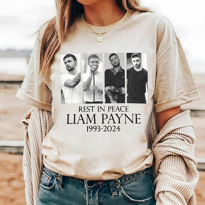Liam Payne T-Shirt, Liam Payne Tribute Shirt, One Direction Music Band Shirt, 1D Thanks For Memories Shirt, In Memory Of Liam Payne T-shirt