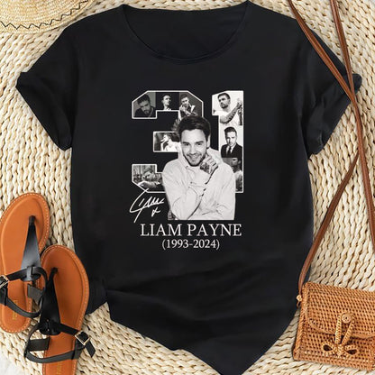 Léine Liam Payne 31 Bliain, Léine Ómóis Liam Payne, Léine Liam Payne 1993-2024, Léine Homage Liam Payne, Léine Ómóis Liam Payne