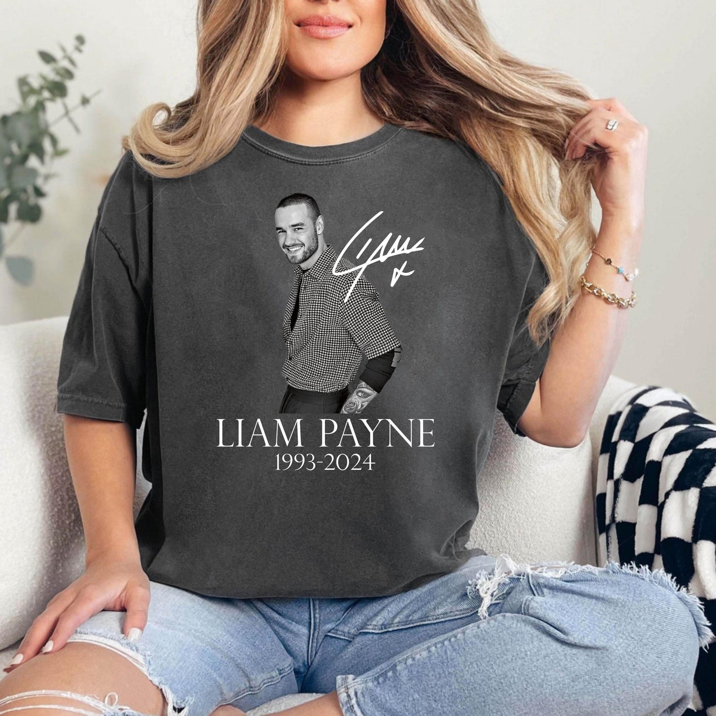 Léine Ómóis Liam Payne, Geansaí RIP Liam Payne, Geansaí Liam Payne i gCuimhne Liam Payne, Bronntanas Fan Liam Payne, Go raibh maith agat Léinte Liam Payne 2024