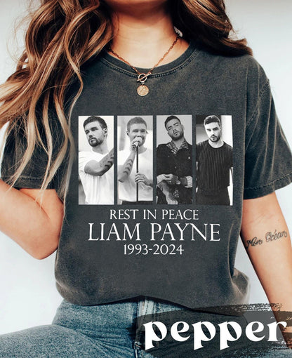 Liam Payne T-Shirt, Liam Payne Tribute Shirt, One Direction Music Band Shirt, 1D Thanks For Memories Shirt, In Memory Of Liam Payne T-shirt