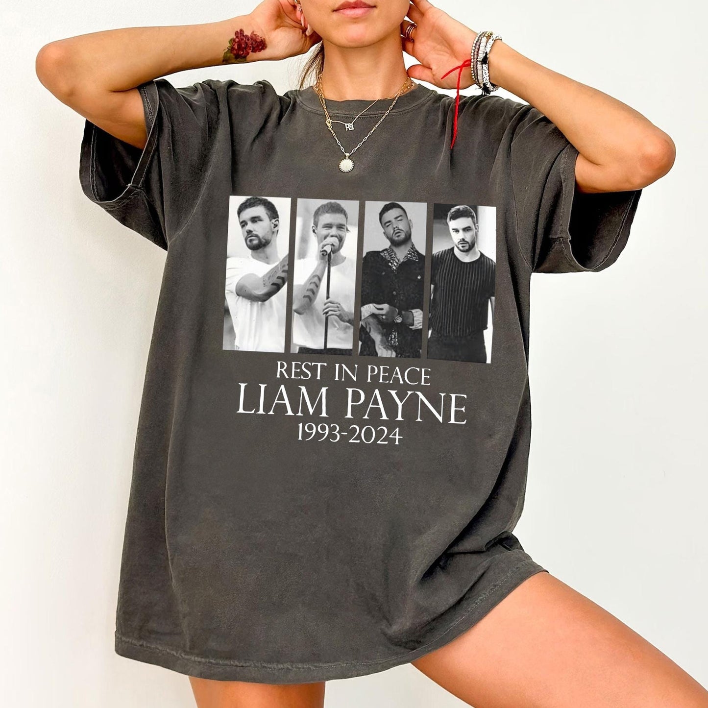 Liam Payne T-Shirt, Liam Payne Tribute Shirt, One Direction Music Band Shirt, 1D Thanks For Memories Shirt, In Memory Of Liam Payne T-shirt